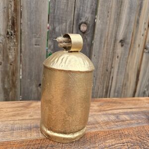 Vintage Deco Metal Indoor Outdoor Decorative Bell With Jute